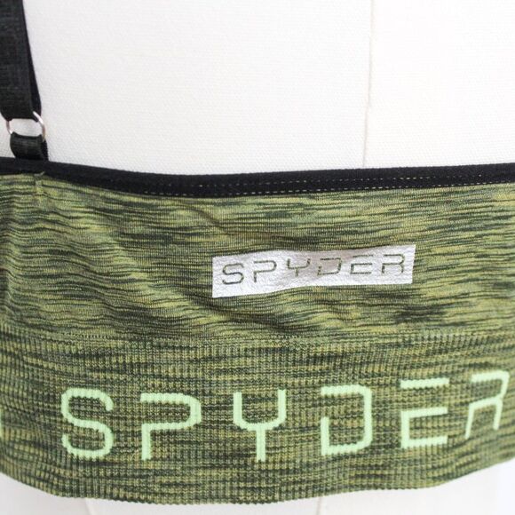 Spyder Women's Adjustable Strap Sports Bra XL Heathered Green - Picture 4 of 5